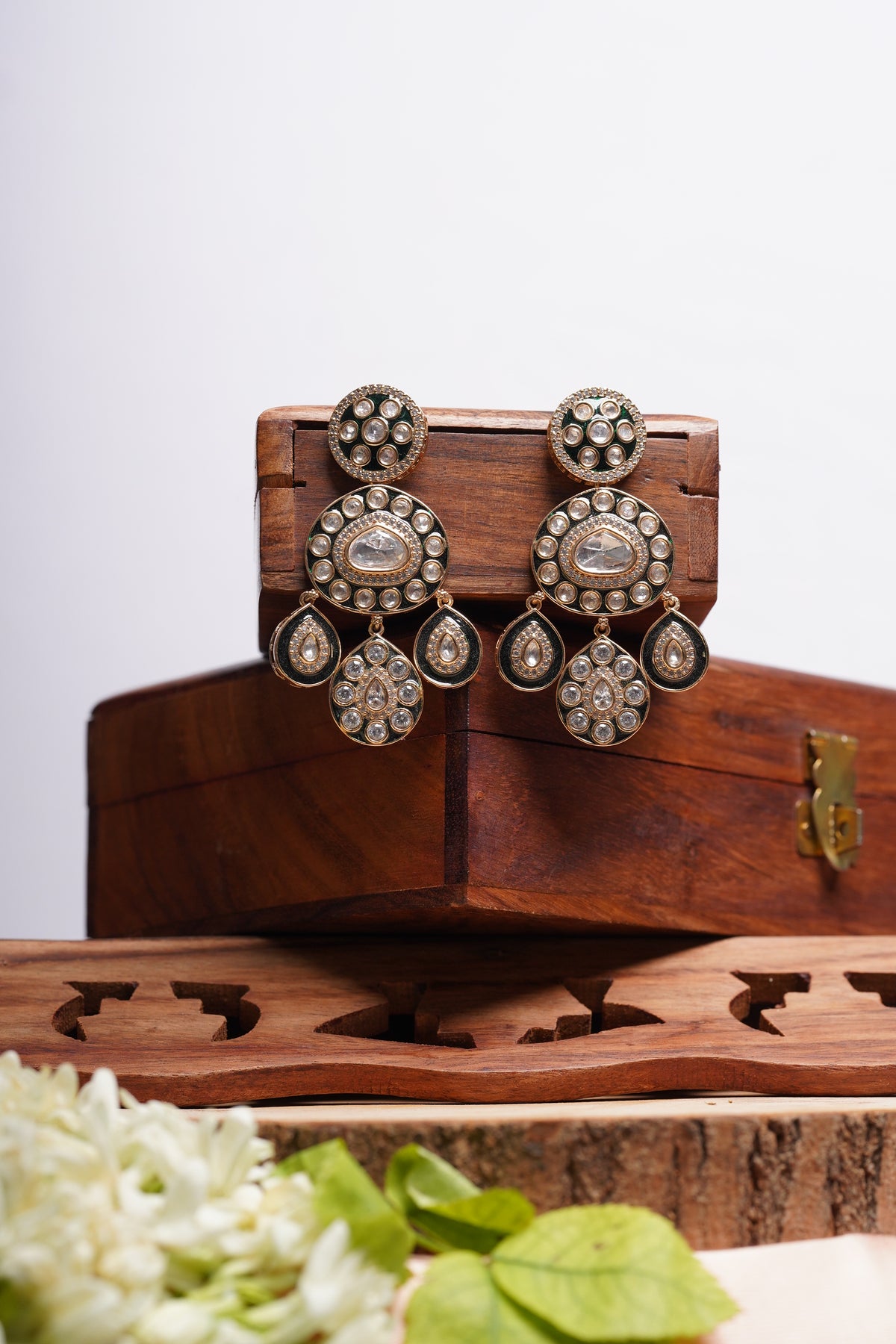 Kundan Drop Earrings