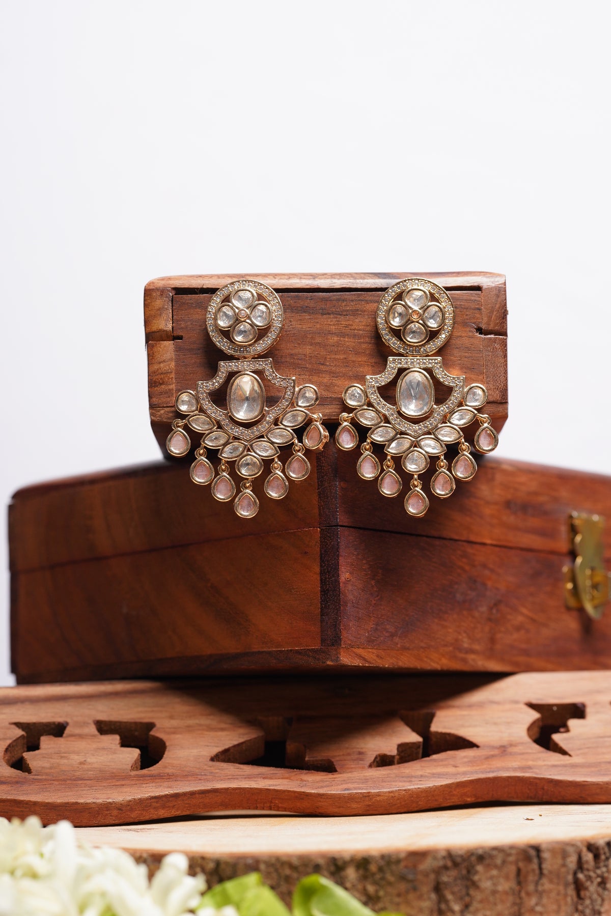 Kundan Chandelier Earrings