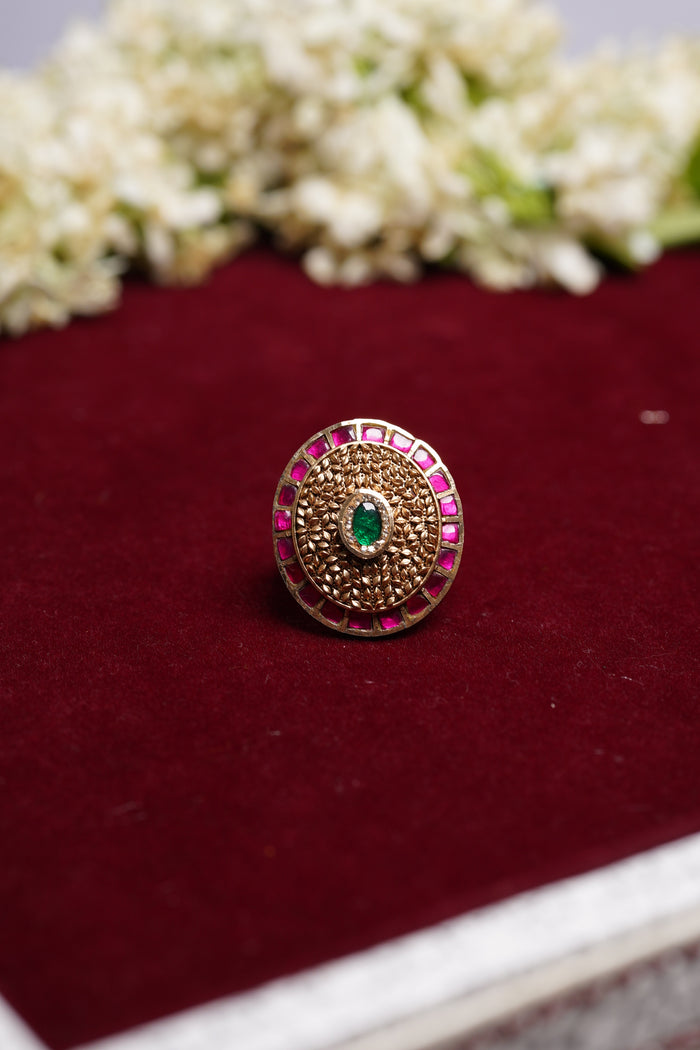 Ruby Green Ring