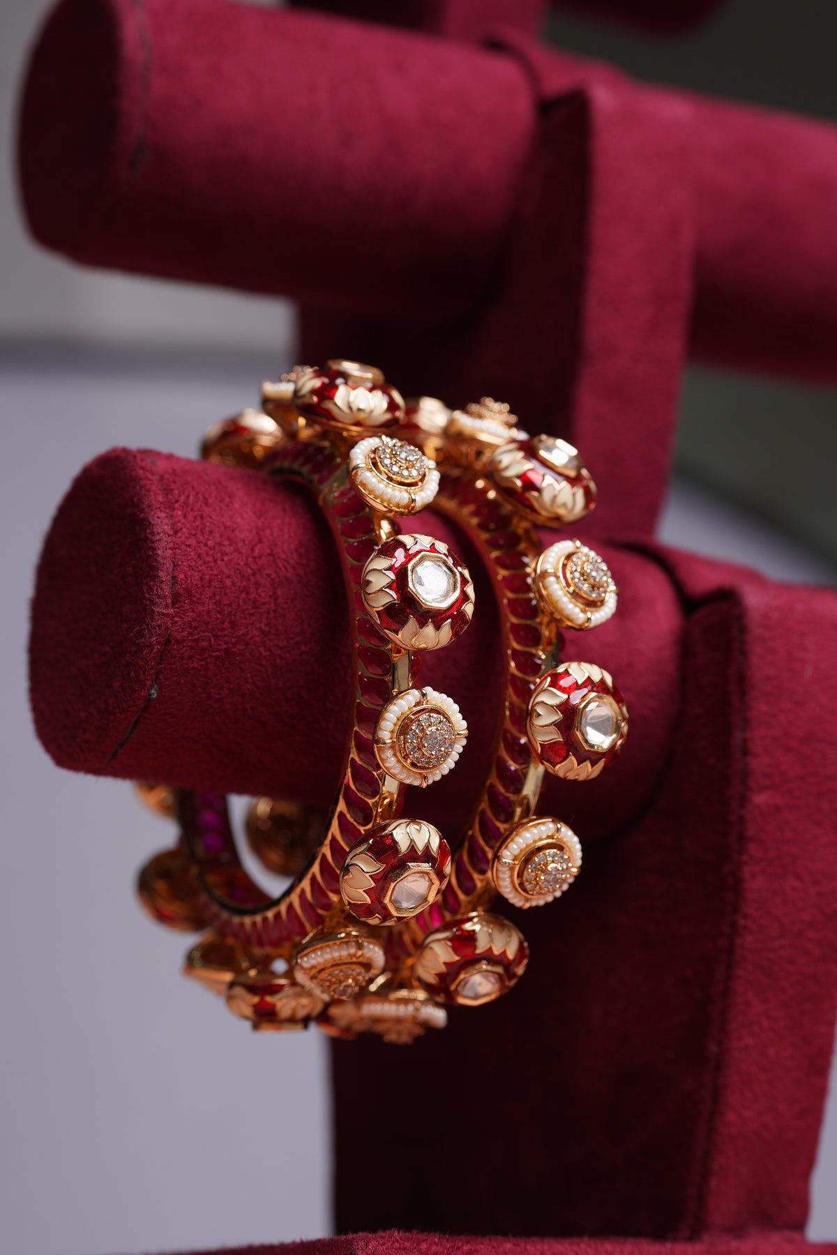 Jadau Polki Bangle Set