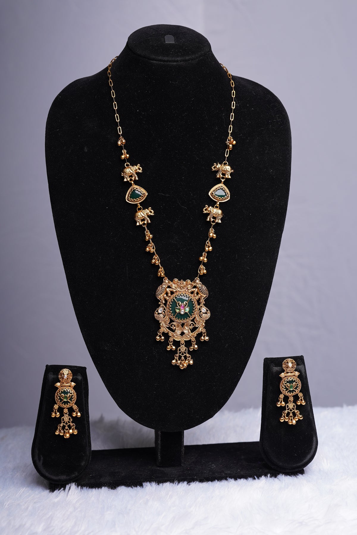 Green Pendant Set