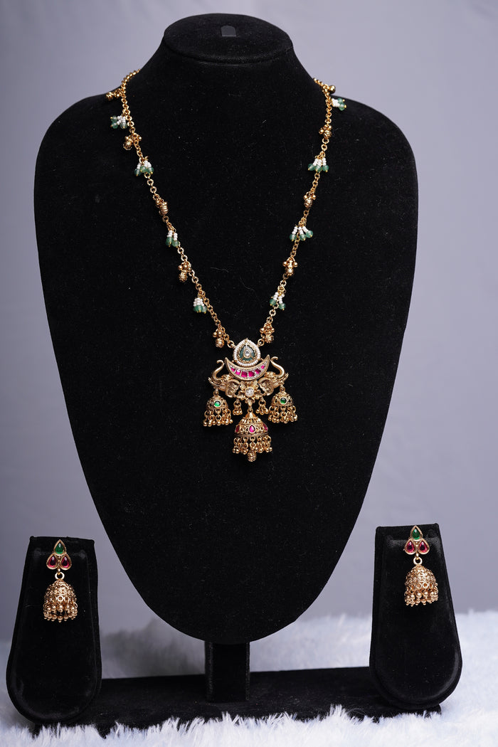 Gajraj Heritage Pendant Set