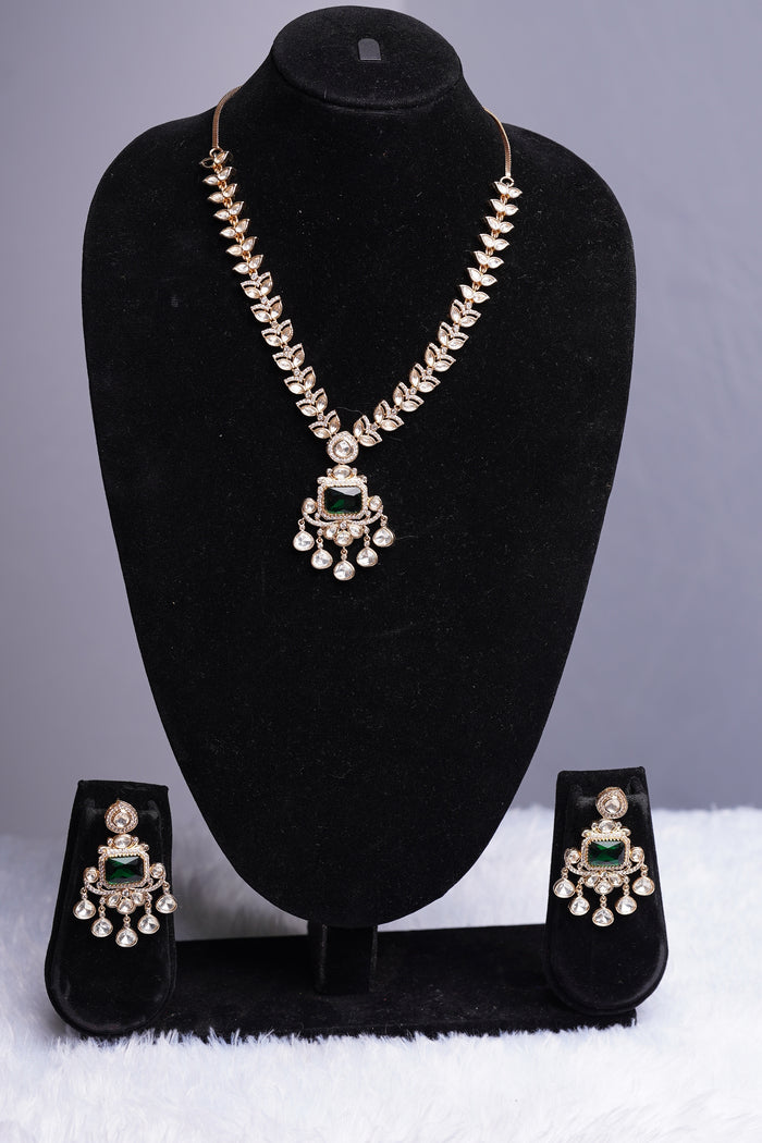 Ruby Kundan Pendant Set
