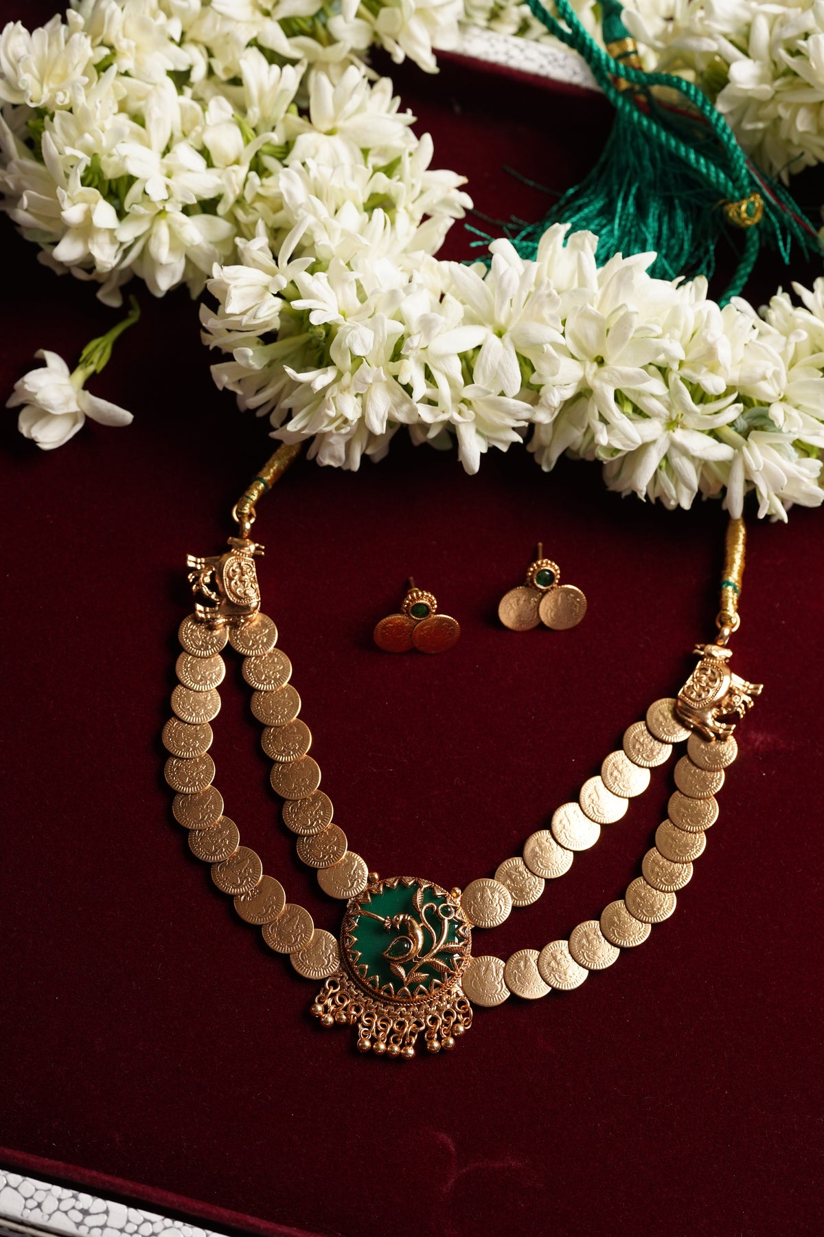Layered Laxmi Haar with Peacock Detailing