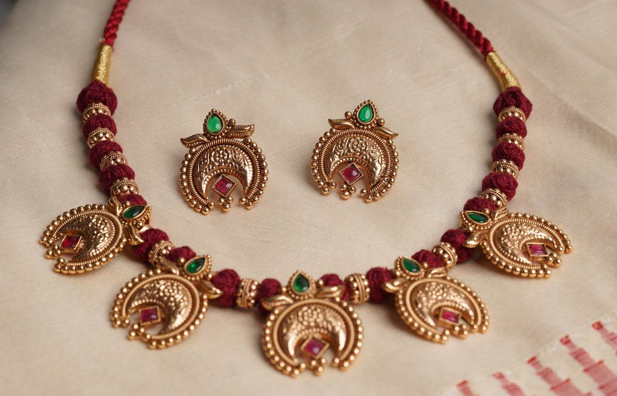 Chandrakala Ruby Set