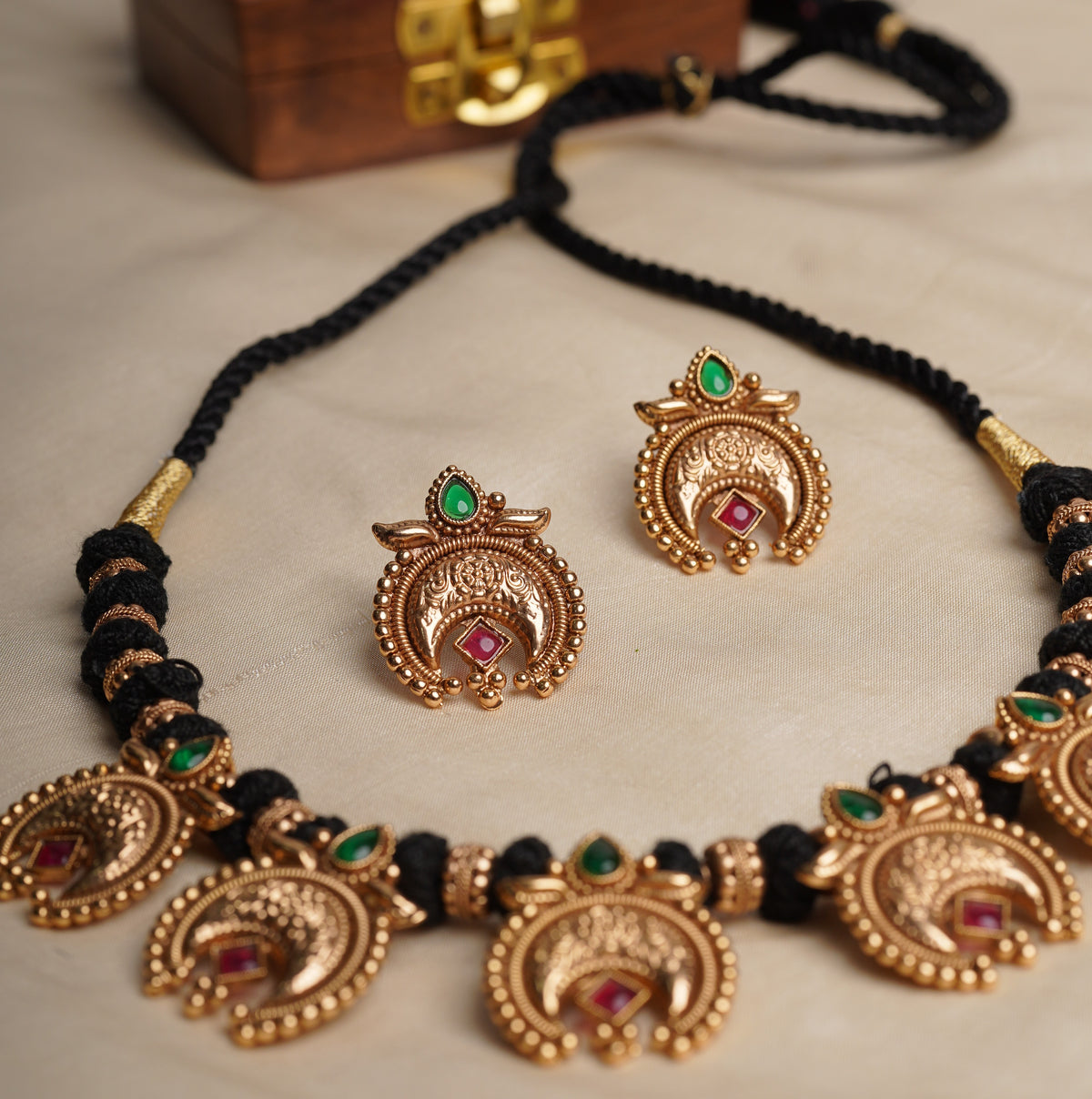 Black Chandrakala Set
