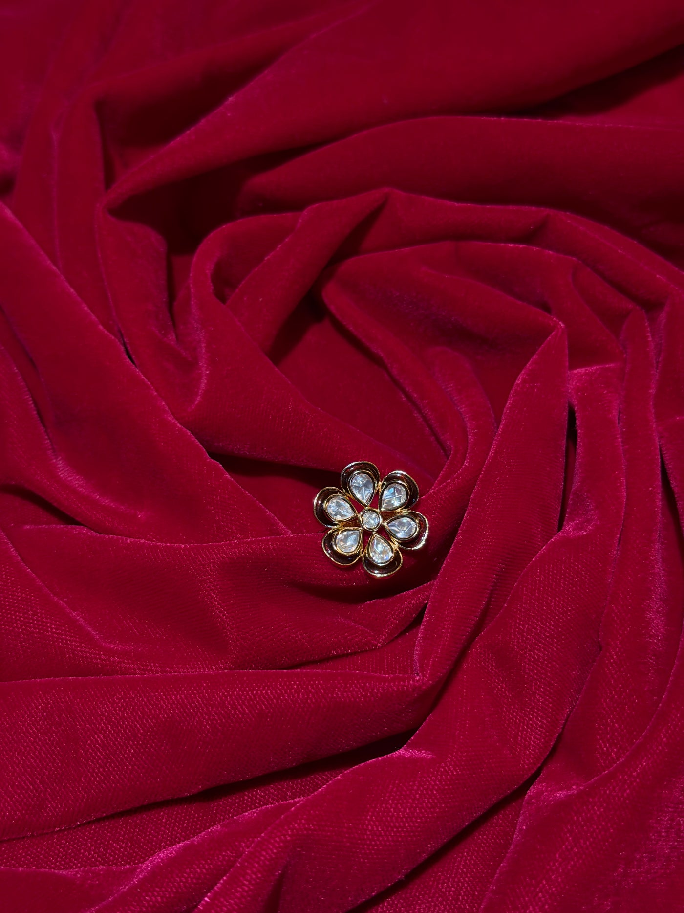 Kundan Flower Ring