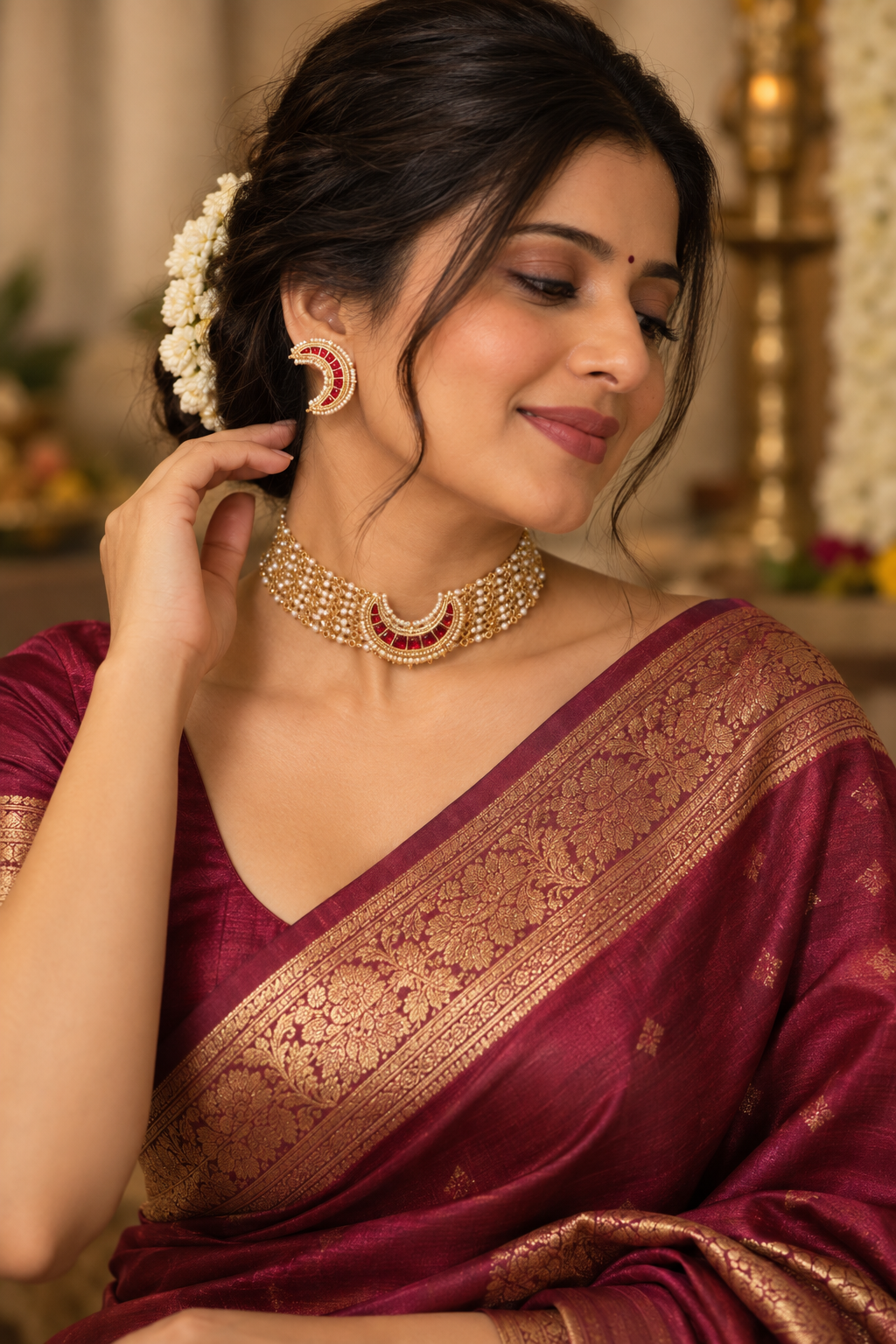 Chandrakor Choker(Red)