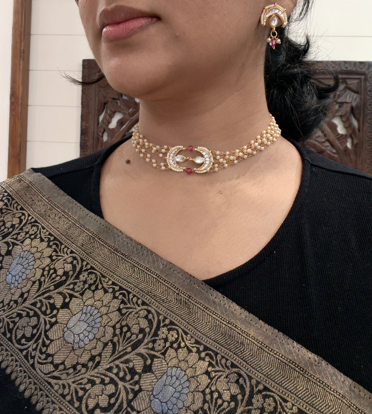 Pearl Chaand Choker