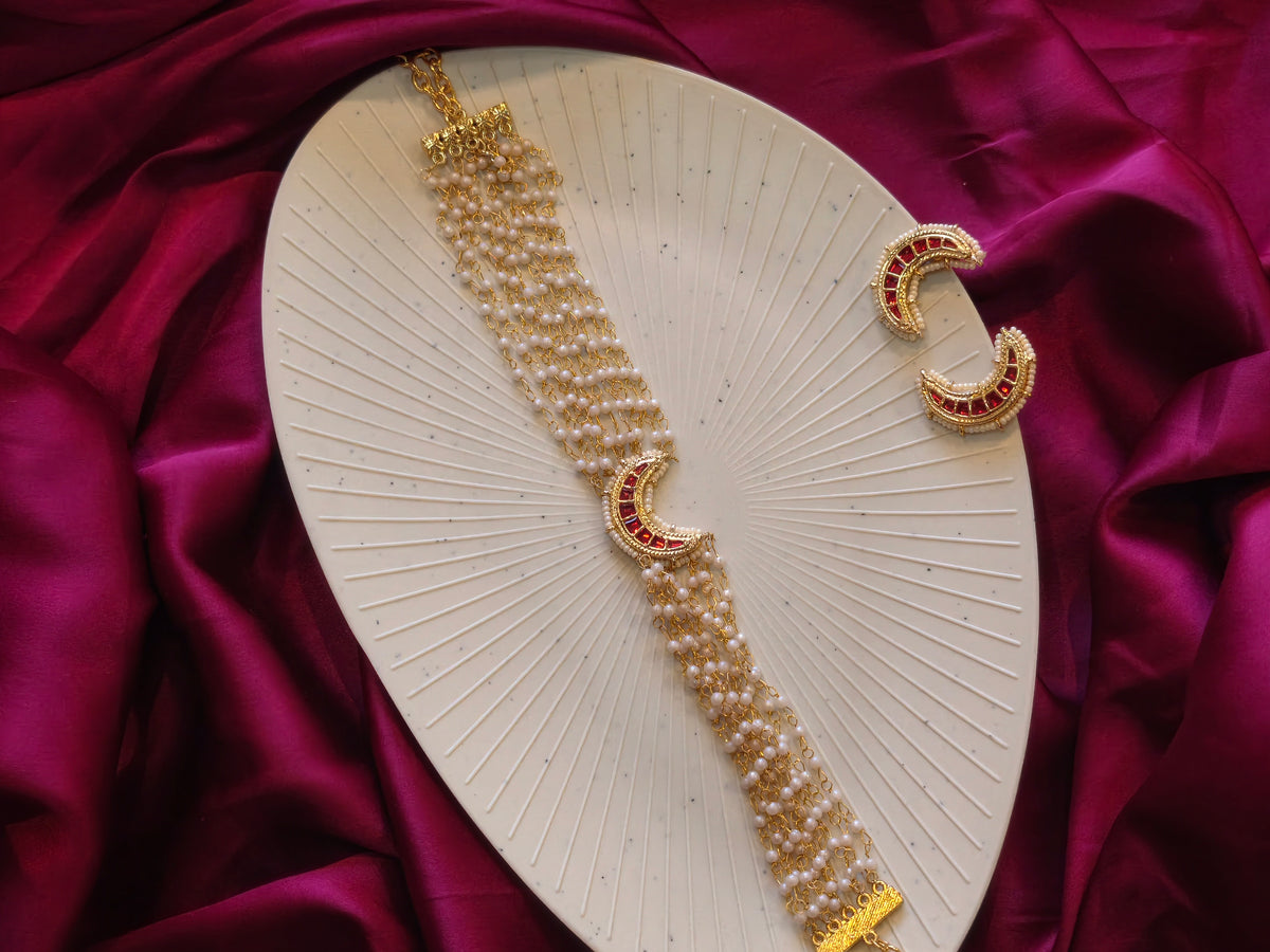 Chandrakor Choker(Red)