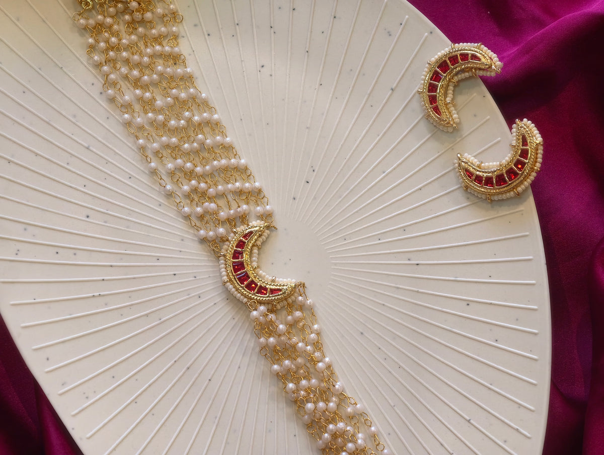 Chandrakor Choker(Red)