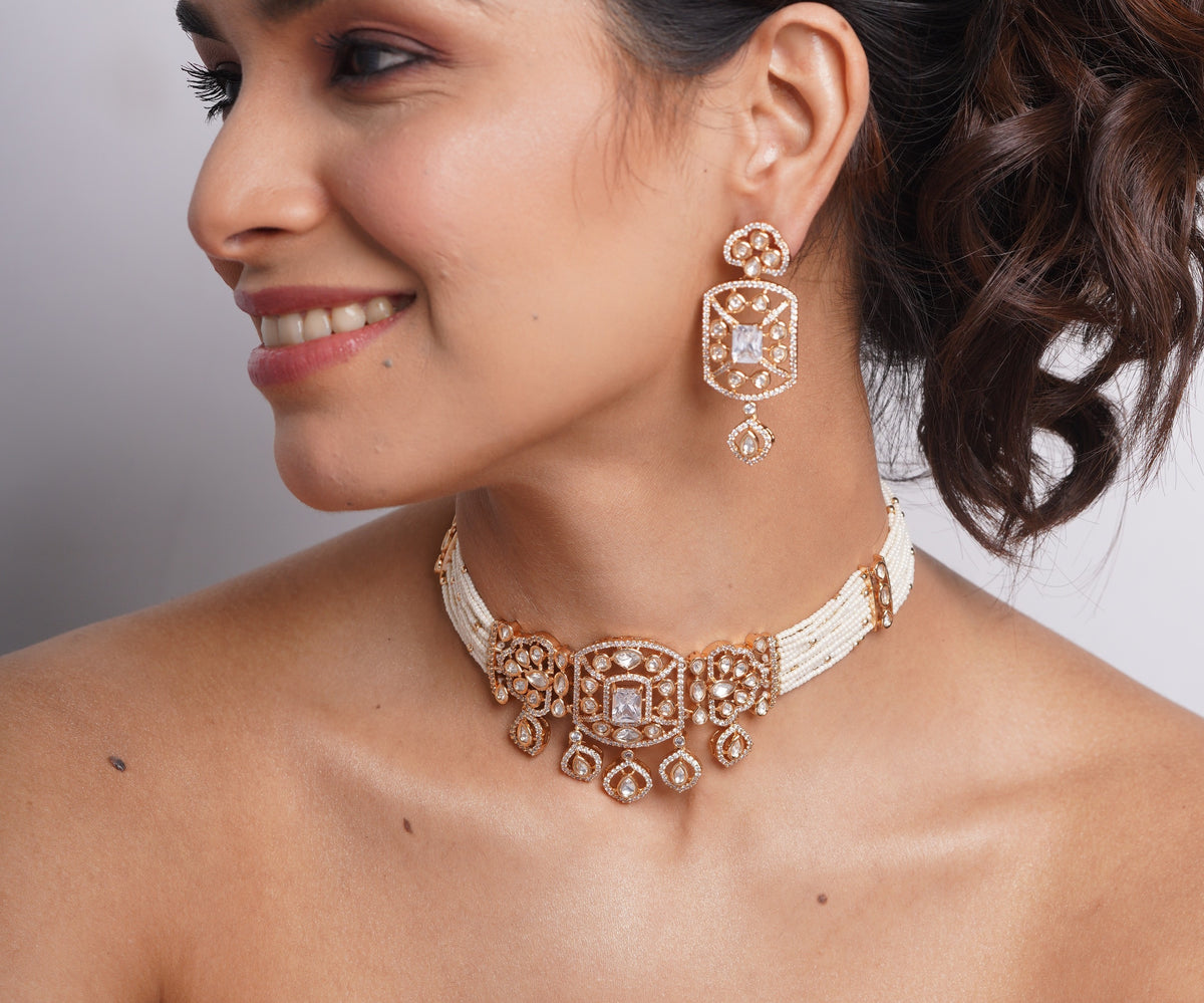 Kundan Pearl Choker
