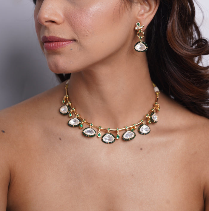 Emerald Dew Necklace Set