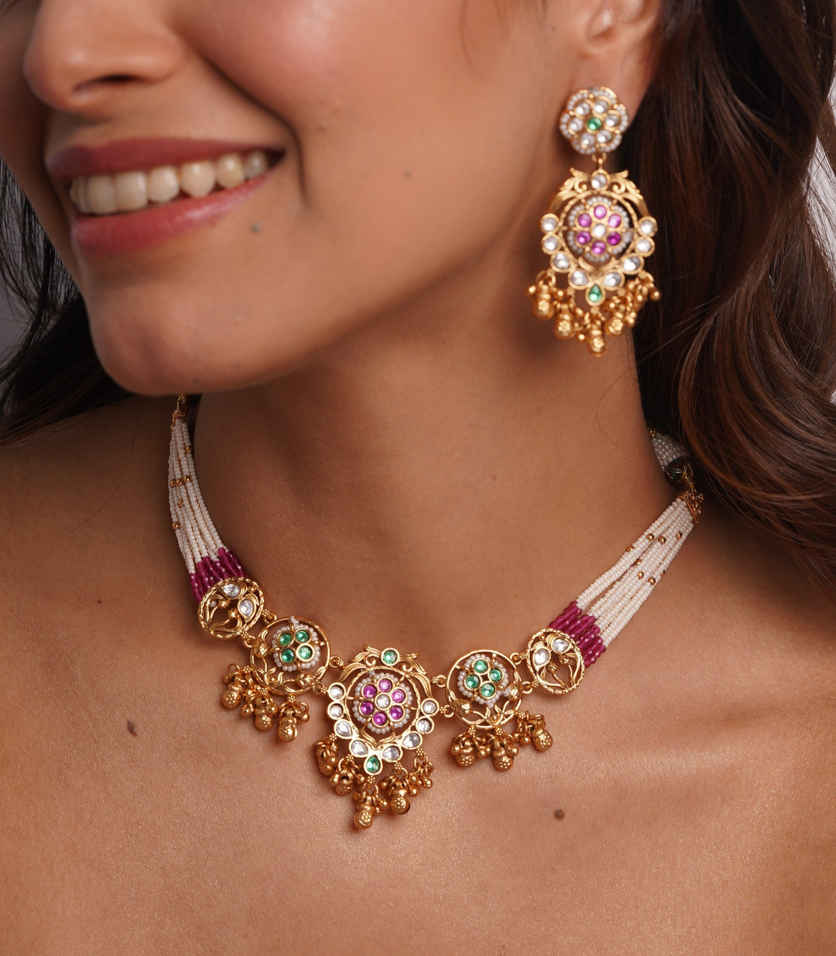 Ruby Green Royal Choker