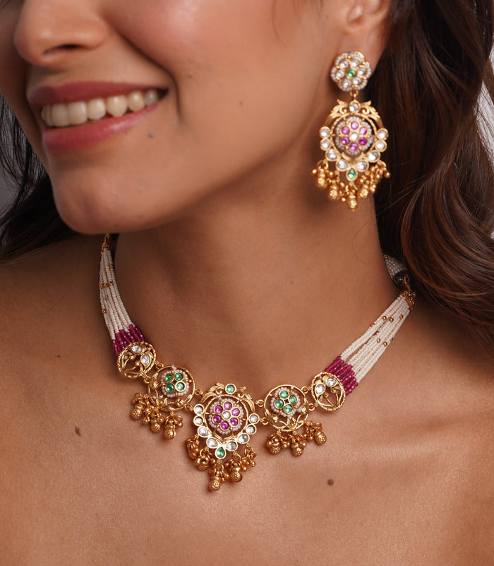 Ruby Green Royal Choker
