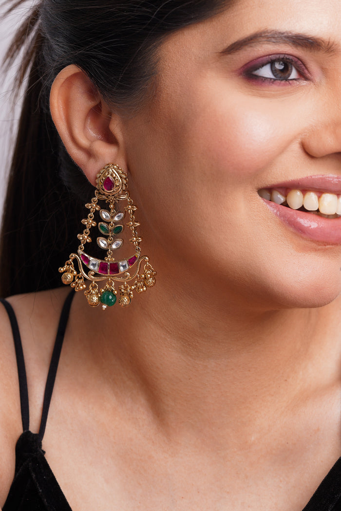 Kundan Chandbali Earring