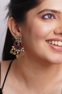 Kundan Chandbali Earrings