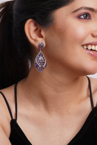 Royal Purple Teardrop Earrings