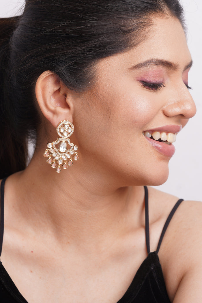 Kundan Chandelier Earrings
