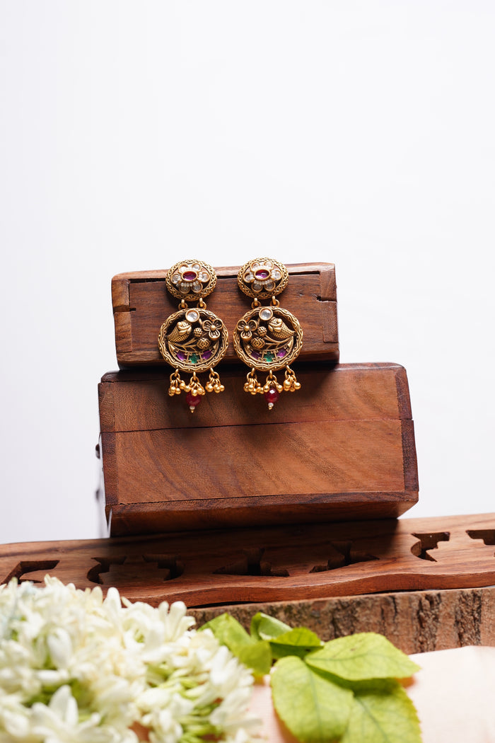 Heritage Peacock Earrings