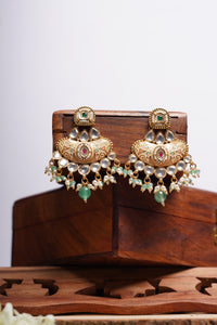 Meenakari Chandbali Earrings