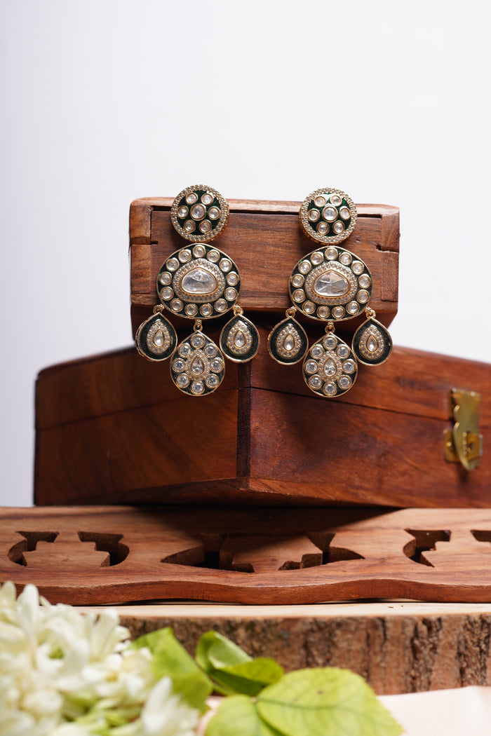 Kundan Drop Earrings