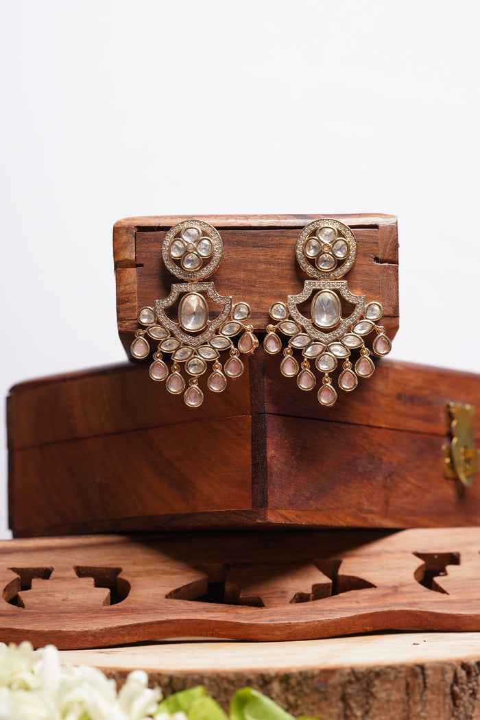 Kundan Chandelier Earrings