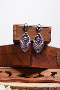 Royal Purple Teardrop Earrings