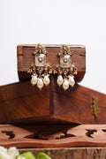 Kundan Moti Drop Earrings
