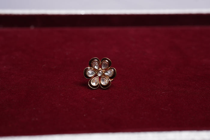 Kundan Flower Ring