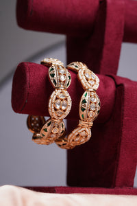 Meenakari Pearl Bangle Set