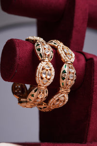 Meenakari Pearl Bangle Set