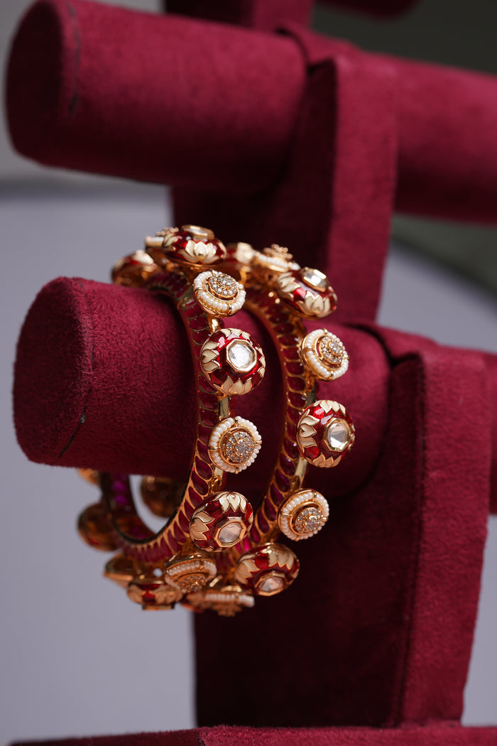 Jadau Polki Bangle Set