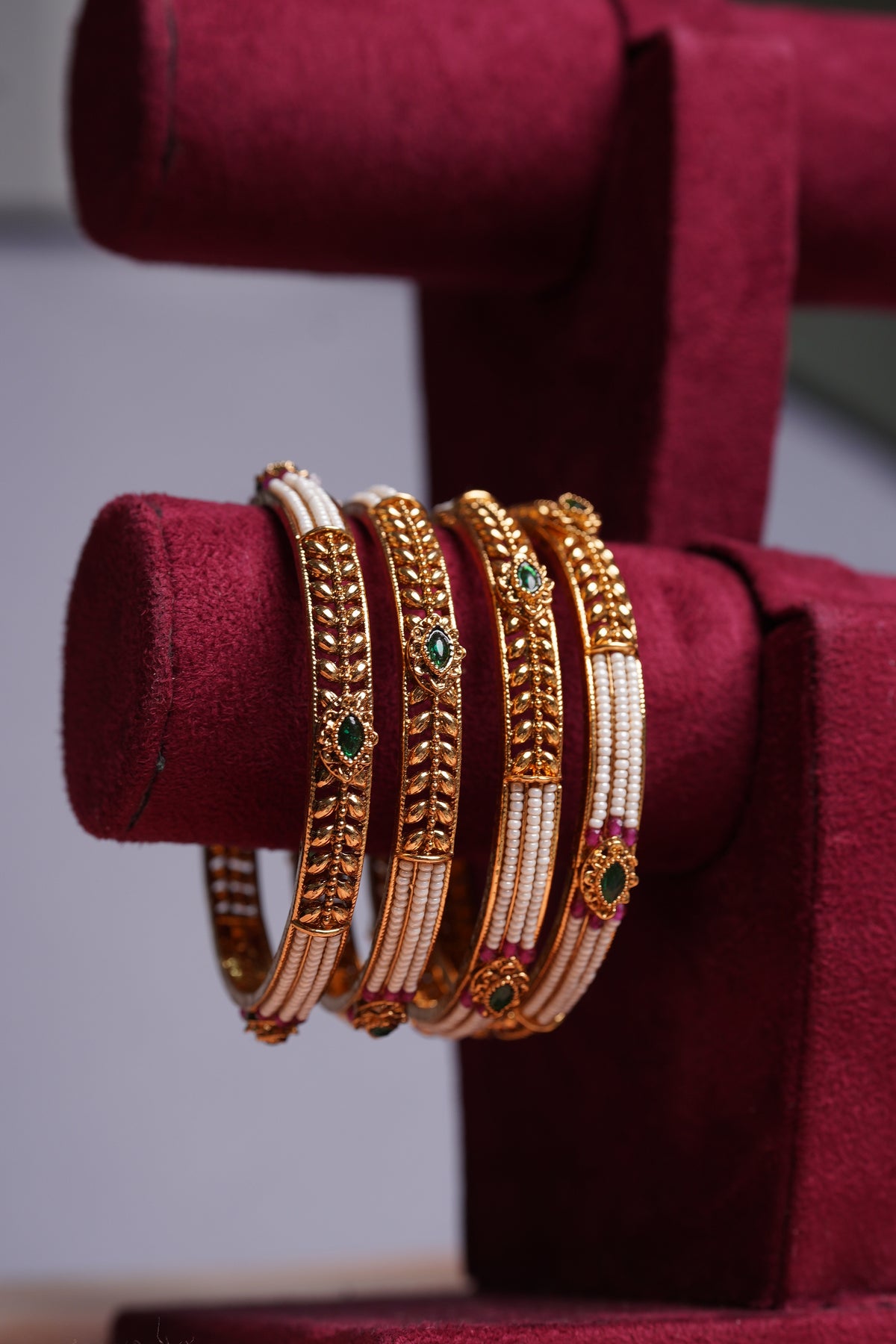 Pearl Bangles (set of 4)