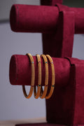Gold Plated Bangles (set of 4)