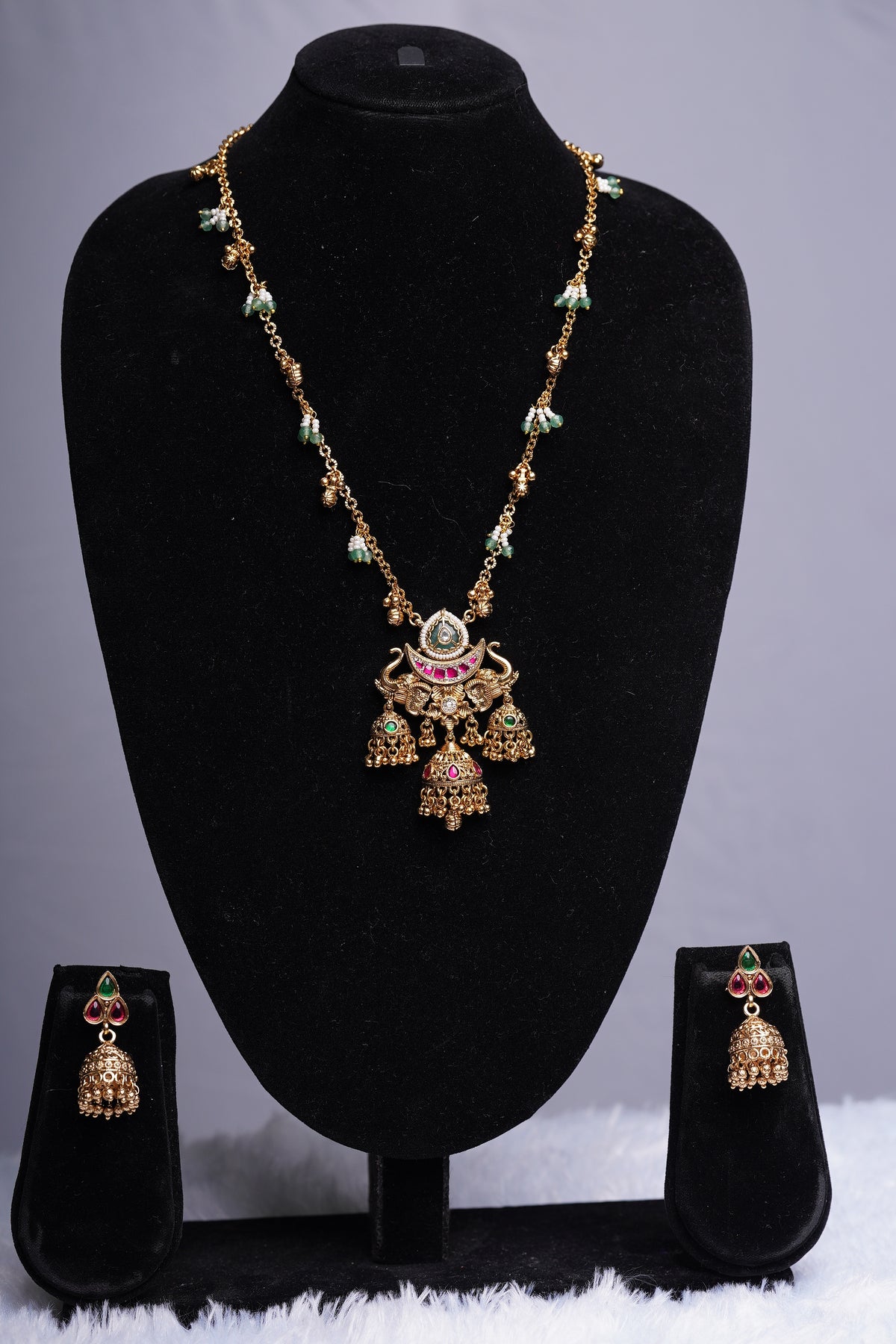 Gajraj Heritage Pendant Set