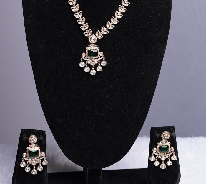 Ruby Kundan Pendant Set