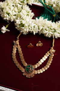 Layered Laxmi Haar with Peacock Detailing