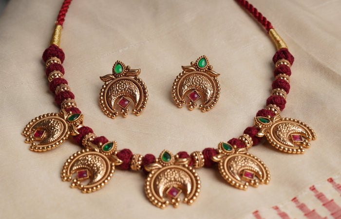 Chandrakala Ruby Set