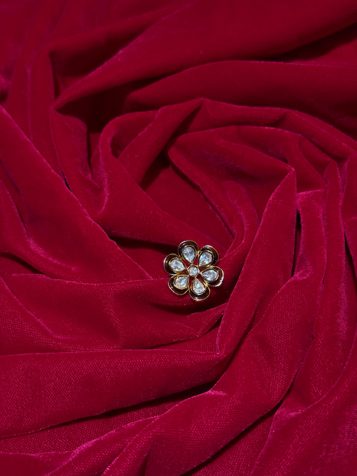 Kundan Flower Ring